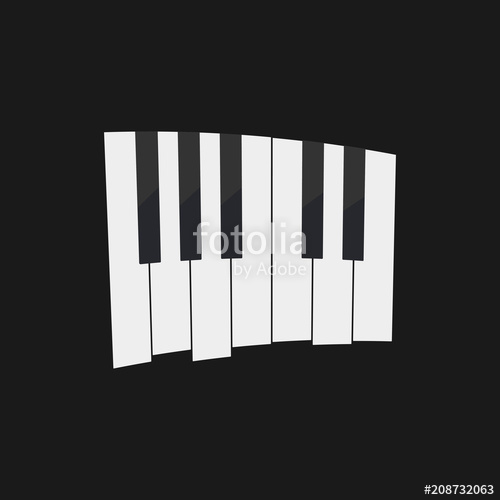 Piano Keys Vector Flat Logo, Piano Play Emblem, Piano Keyboard 500x500 Piano Keys Vector Flat Logo, Piano Play Emblem, Piano Keyboard