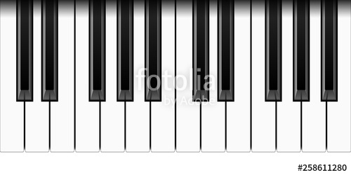 Realistic Piano Keys, Vector Illustration Stock Image And Royalty 500x250 Realistic Piano Keys, Vector Illustration Stock Image And Royalty