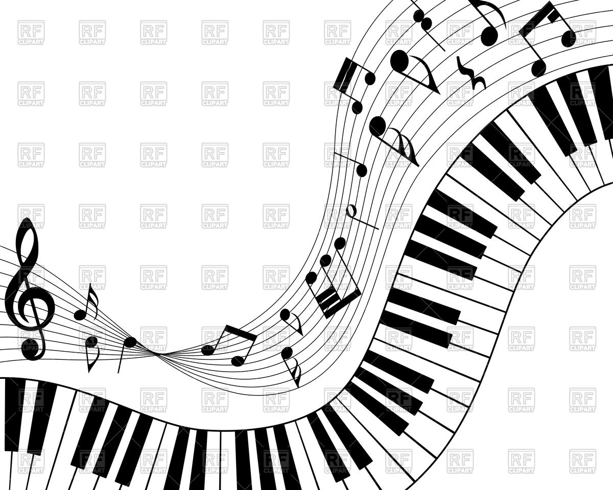 Musical Note Staff And Piano Keys 1200x960 Musical Note Staff And Piano Keys