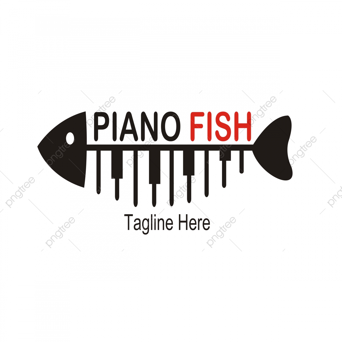 1200x1200 Piano Fish Logo Template, Fish, Poster, Shop Png And Vector