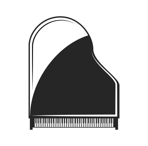 570x563 Piano Icon Musical Instrument Grand Piano Slassical Etsy