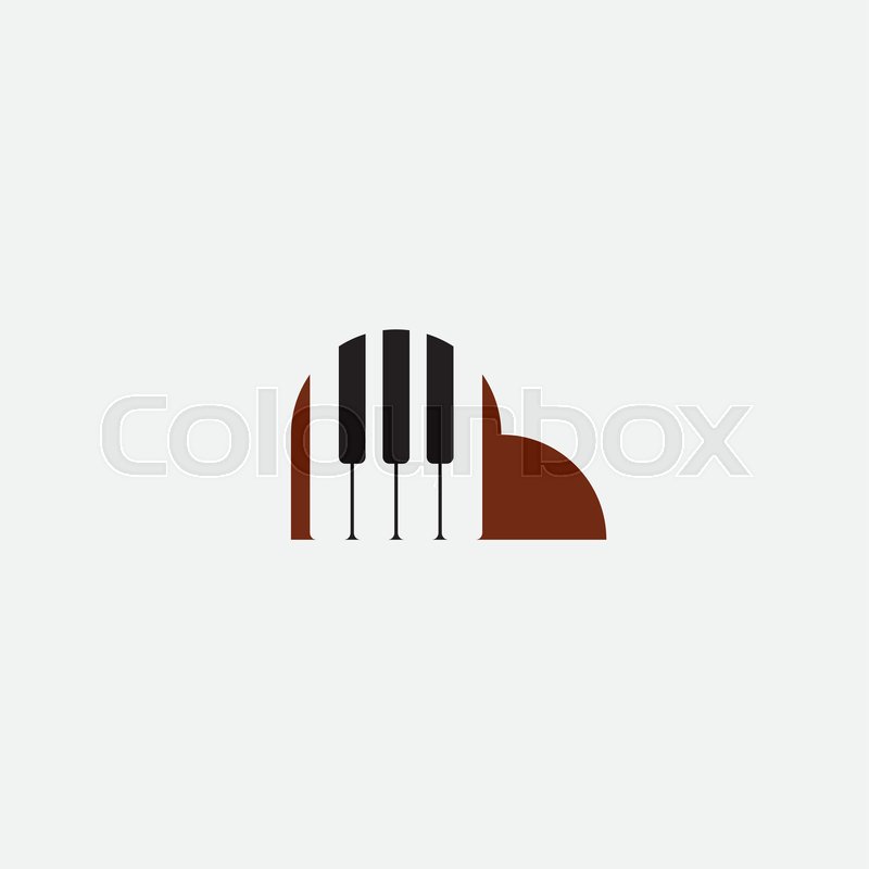800x800 Piano Logo Icon Vector Design Element Stock Vector Colourbox