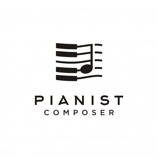626x626 Piano Music Composer Logo Vector Premium Download