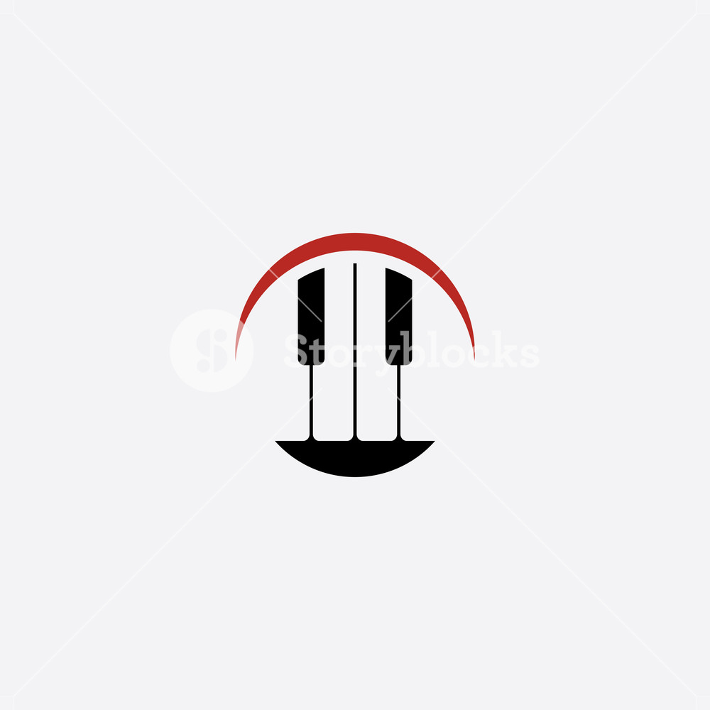 1000x1000 Piano Logo Music Icon Vector Symbol Design Royalty Free Stock