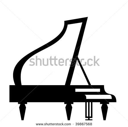 Grand Piano Silhouette Isolated On White Background, Vector 450x446 Grand Piano Silhouette Isolated On White Background, Vector