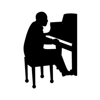 Huge Collection Of 'pianist Silhouette' Download More Than 340x340 Huge Collection Of 'pianist Silhouette' Download More Than