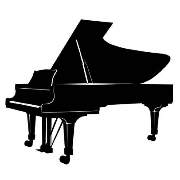 Musical Piano Silhouette In Black Color Vector Free Download 626x626 Musical Piano Silhouette In Black Color Vector Free Download