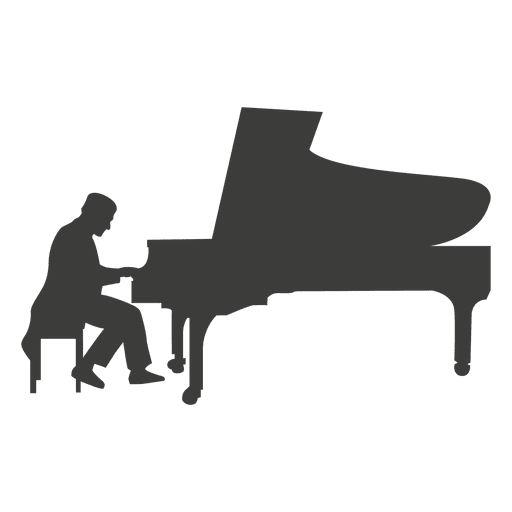 Pianist Musican Silhouette 512x512 Pianist Musican Silhouette
