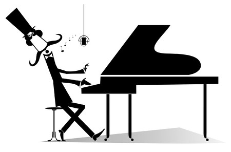 Pianist Original Silhouette Isolated Mustache Gentleman 450x296 Pianist Original Silhouette Isolated Mustache Gentleman
