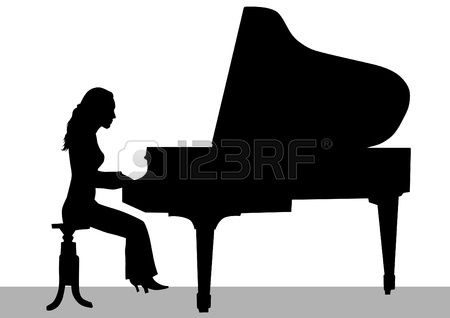 Stock Vector In Pics Drawings, Piano, Playing Piano 450x318 Stock Vector In Pics Drawings, Piano, Playing Piano