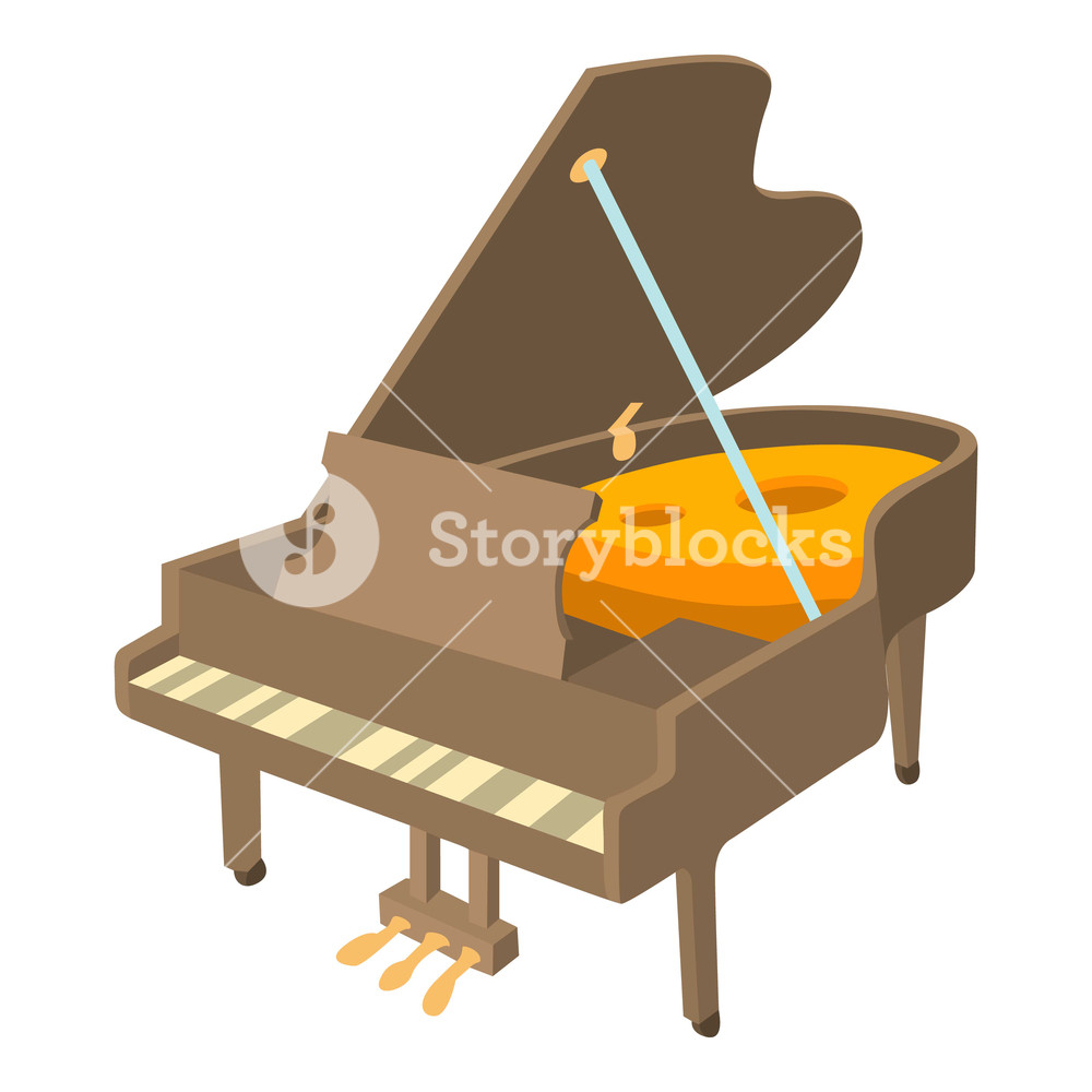 1000x1000 Grand Piano Icon Isometric Illustration Of Grand Piano Vector