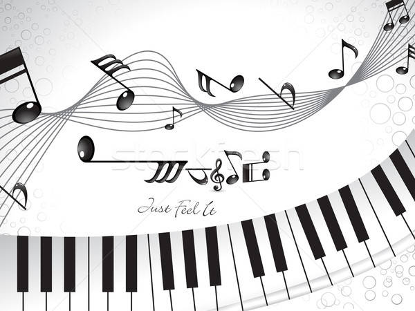 600x450 Abstract Musical Background With Piano Vector Illustration Rahul