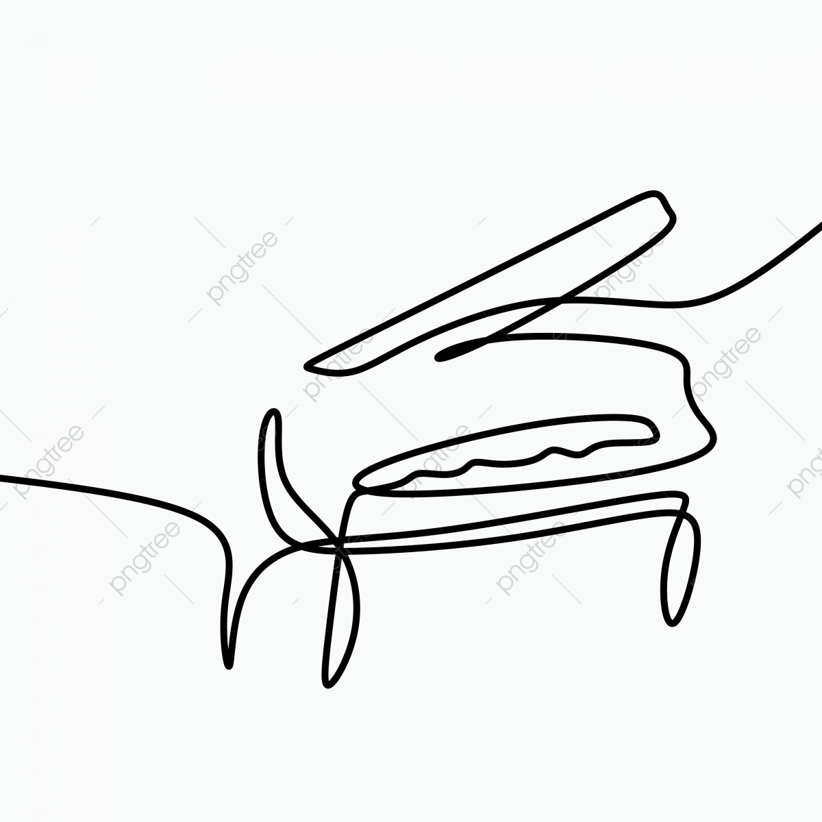 One Line Art Of A Piano Vector, Illustration, Drawing, Sketch Png 1200x1200 One Line Art Of A Piano Vector, Illustration, Drawing, Sketch Png