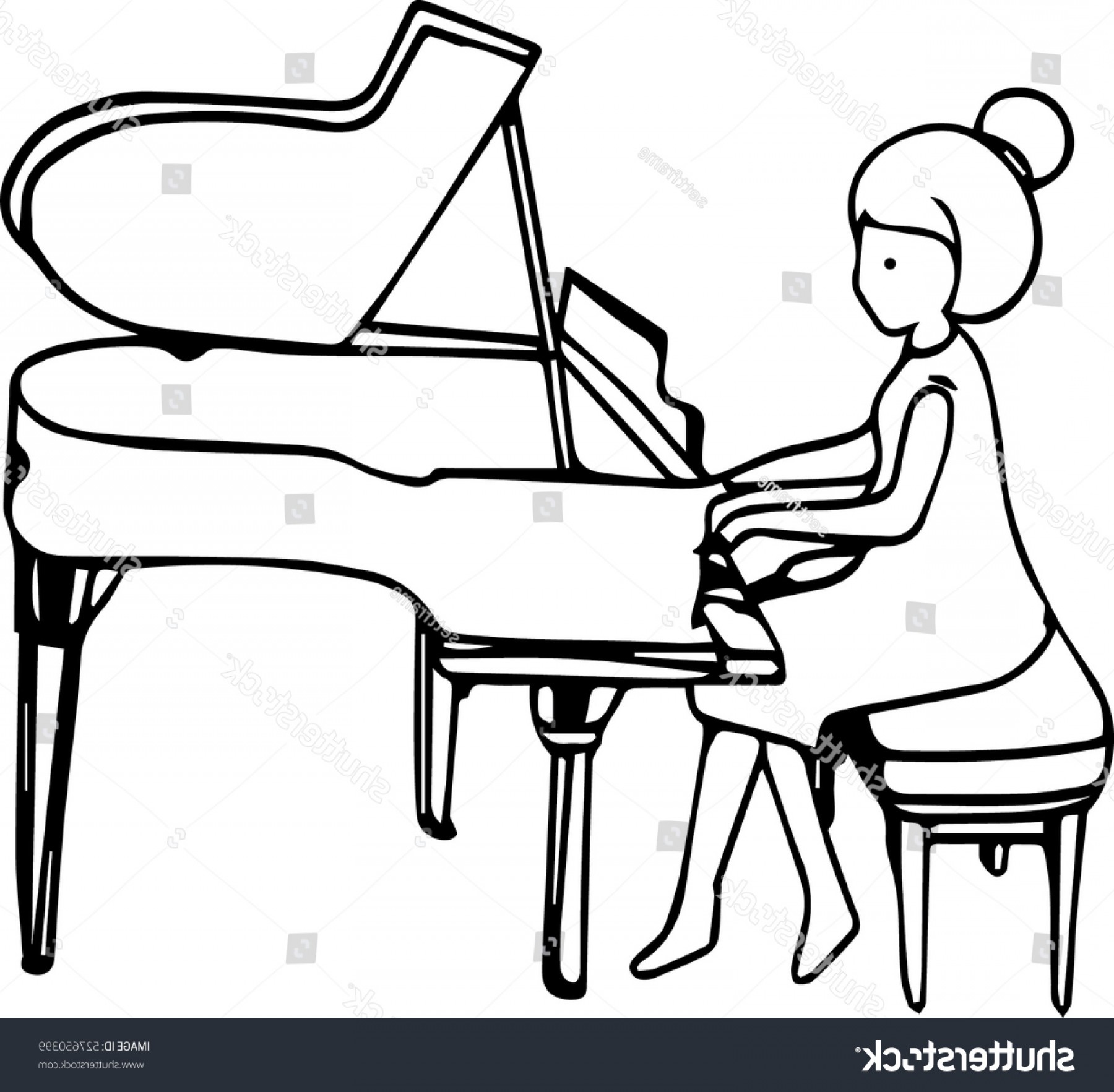 Vector Art Imagination Girl Play Piano Cqrecords 1800x1765 Vector Art Imagination Girl Play Piano Cqrecords