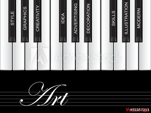 Vector Art Piano Word Cloud 500x375 Vector Art Piano Word Cloud