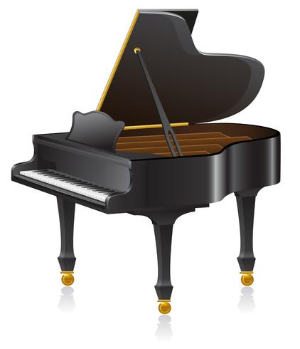 Piano Vector Illustration 422x490 Piano Vector Illustration