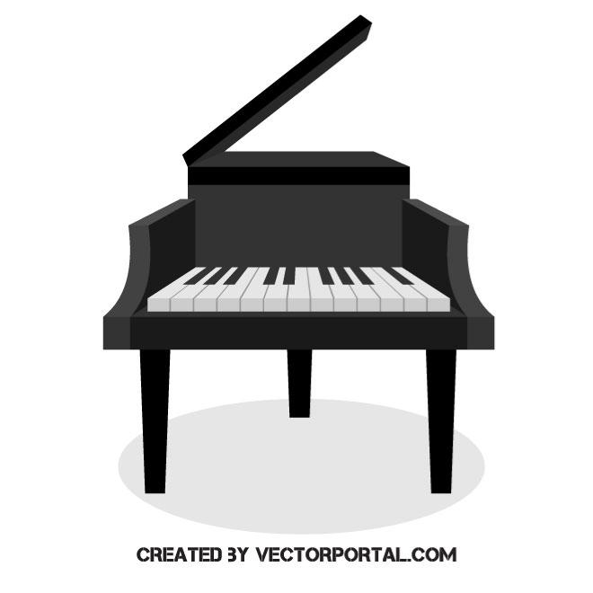 660x660 Grand Piano Vector Image