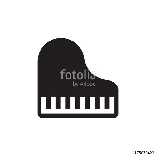 500x500 Piano Vector Icon Stock Image And Royalty Free Vector