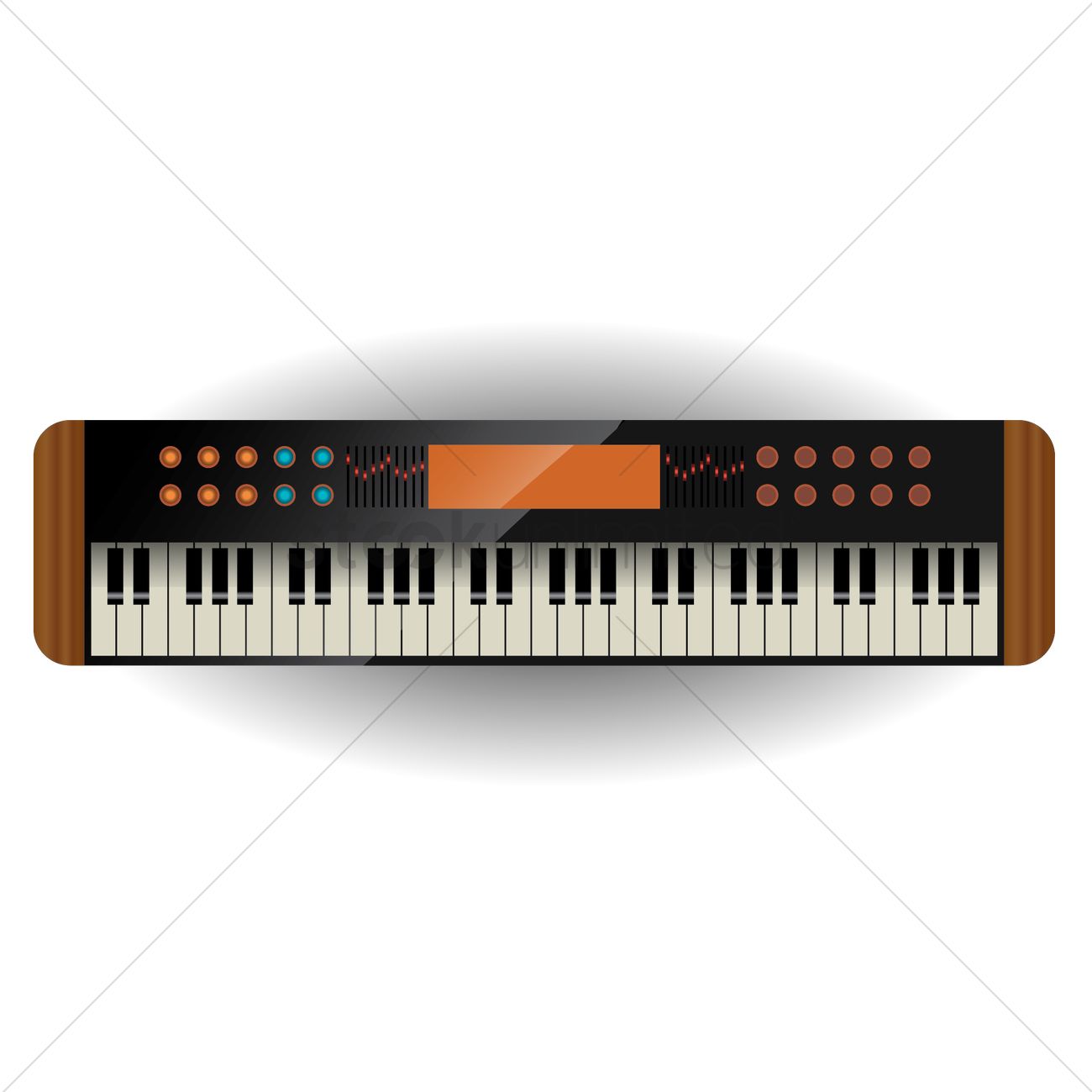 1300x1300 Free Piano Vector Image