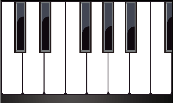 605x361 Musical Keyboard Piano