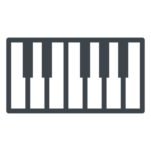 512x512 Piano Keys Flat School Icon