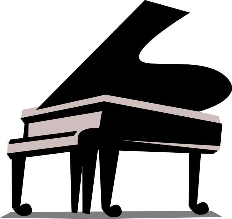 741x700 Vector Illustration Of Grand Piano Keyboard Musical Clipart
