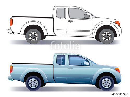500x375 Pick Up Truck Stock Image And Royalty Free Vector