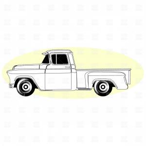 300x300 Retro Pick Up Truck Vector Clipart Newwaysys