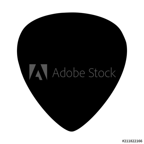 Guitar Pick Vector Icon Isolated On White Background 500x500 Guitar Pick Vector Icon Isolated On White Background
