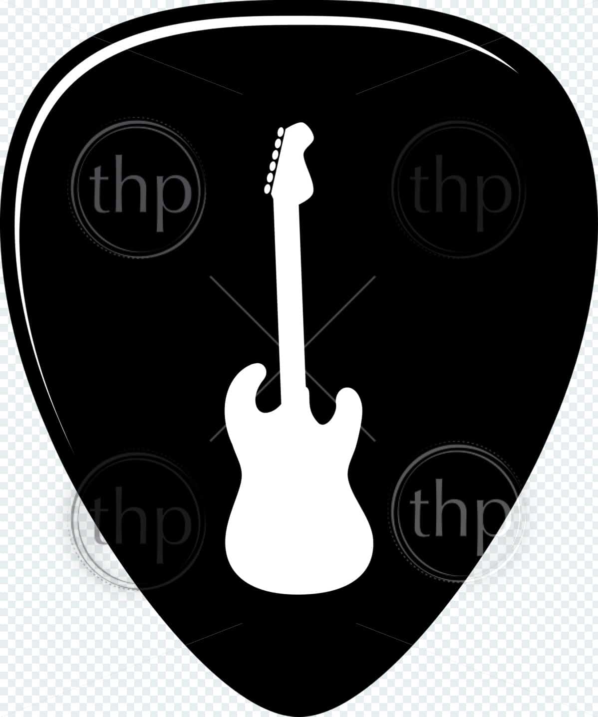 Guitar Pick Vector Illustration In Black And White Vector 1198x1437 Guitar Pick Vector Illustration In Black And White Vector