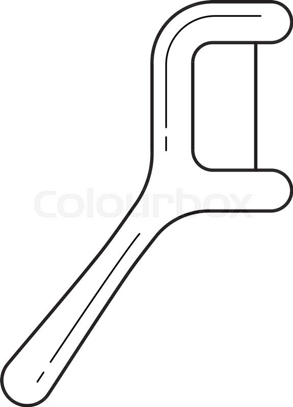 Floss Pick Vector Line Icon Isolated Stock Vector Colourbox 576x800 Floss Pick Vector Line Icon Isolated Stock Vector Colourbox
