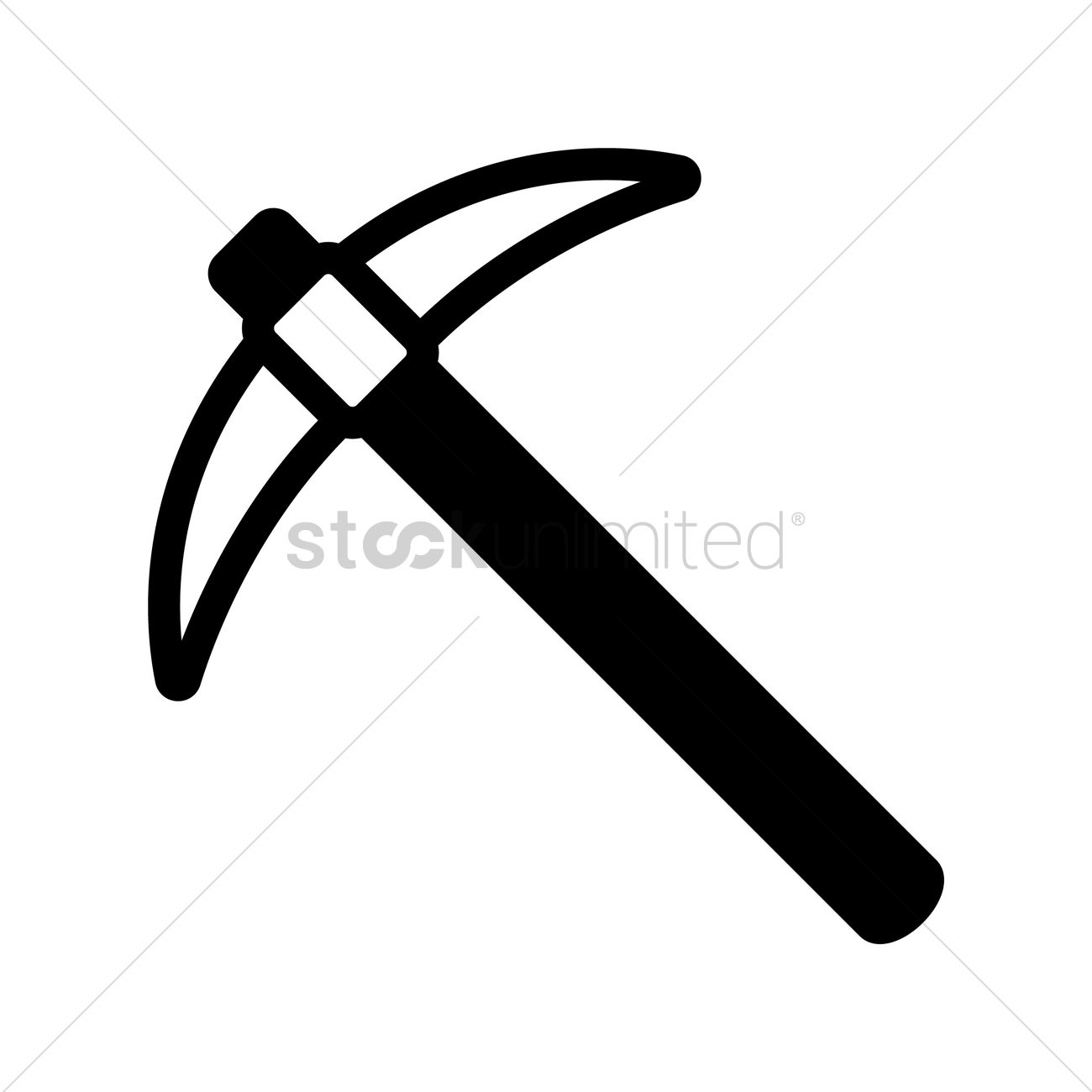 Pickaxe Vector Image 1300x1300 Pickaxe Vector Image
