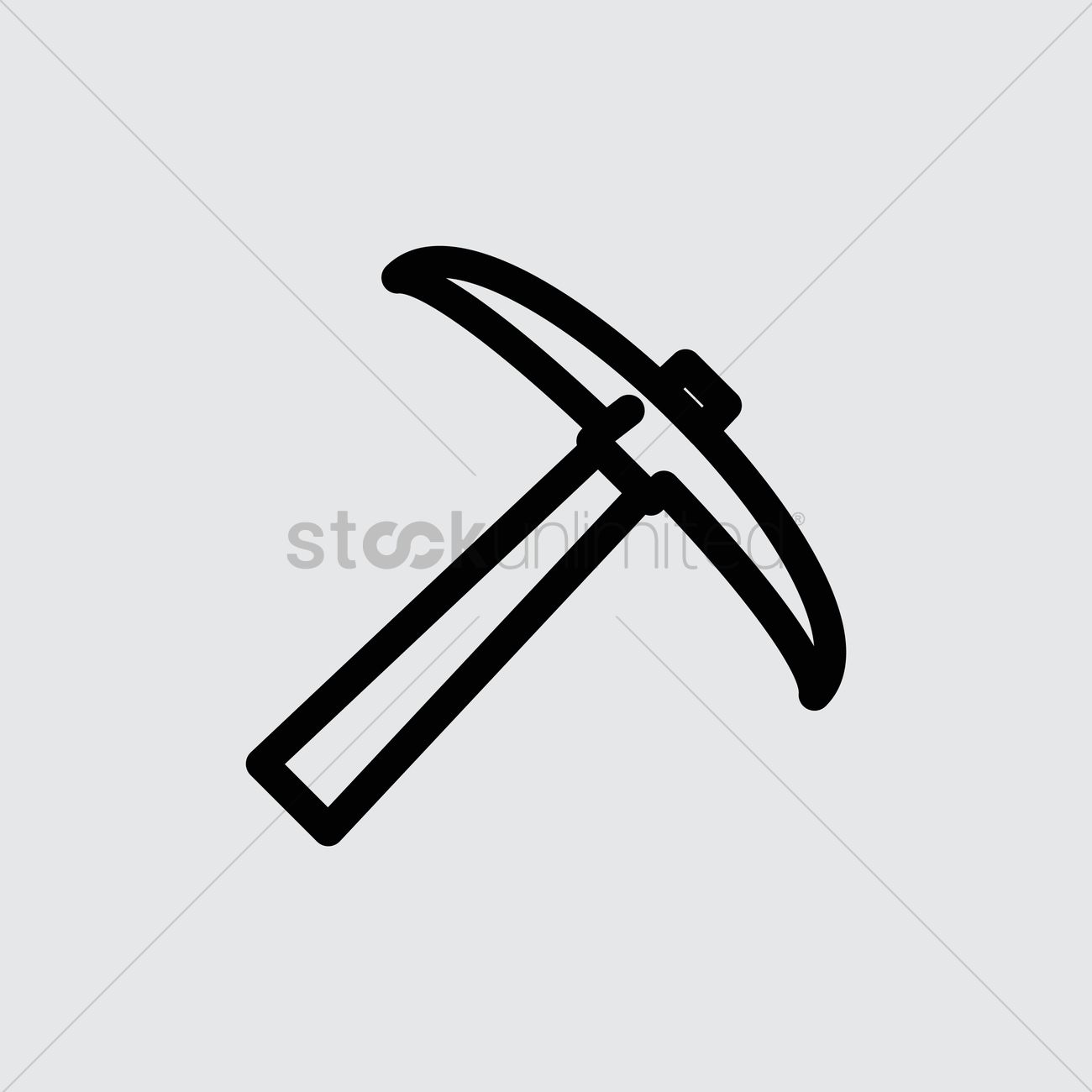 Pickaxe Vector Image 1300x1300 Pickaxe Vector Image