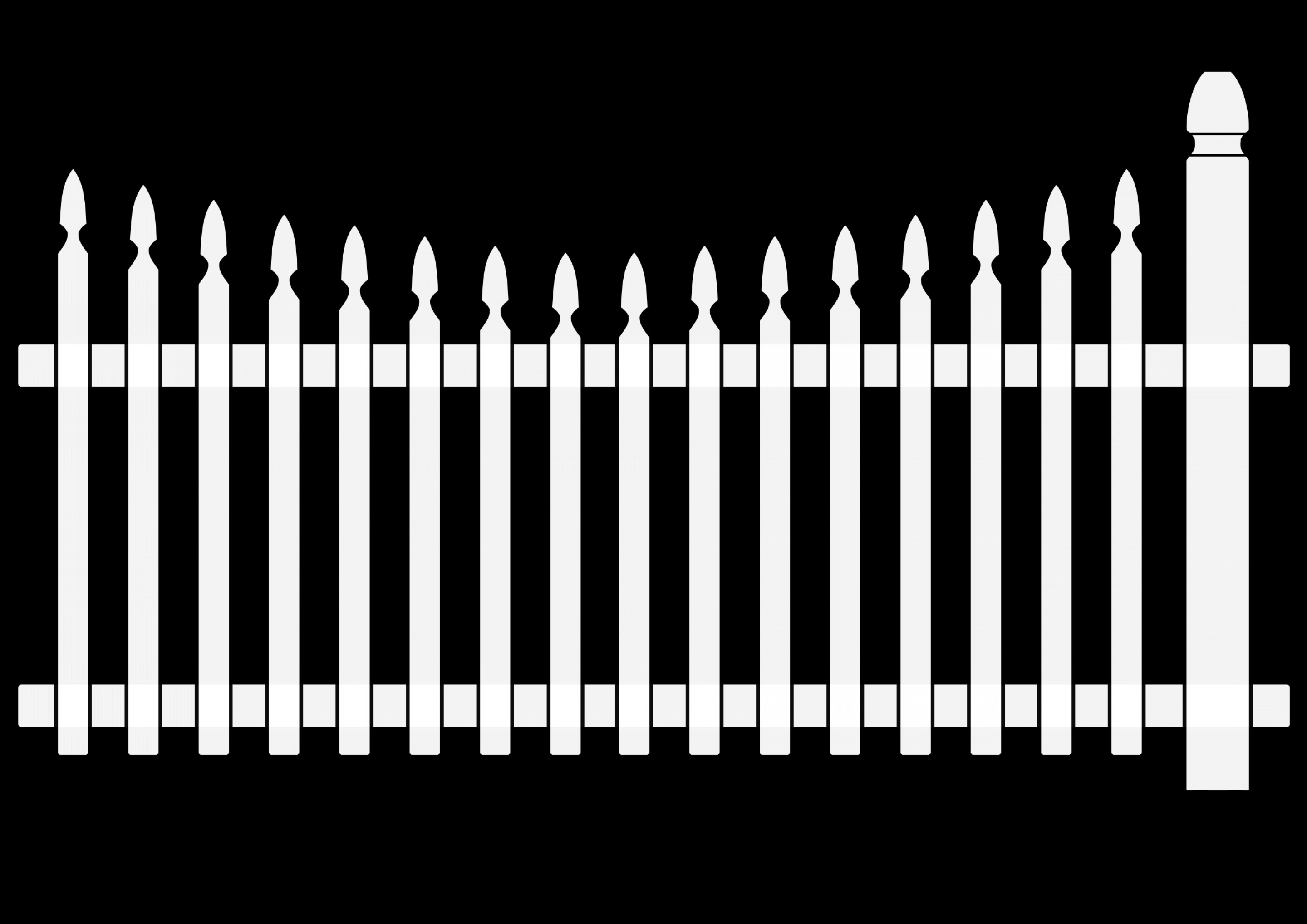 2880x2036 House With White Picket Fence Clipart Soidergi