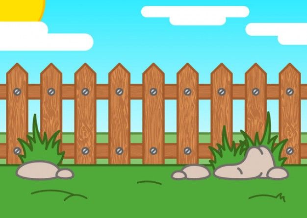 626x445 Cartoon Picket Fence Vector Free Download Primary And Music