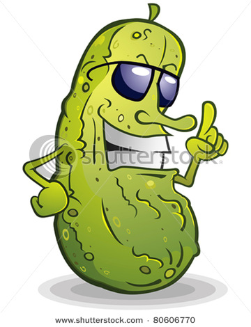 360x470 Clip Art Cartoon Pickle With Attitude
