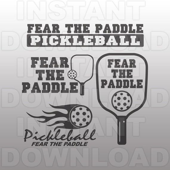 570x570 Pickleball File,fear The Paddle File,vector Art