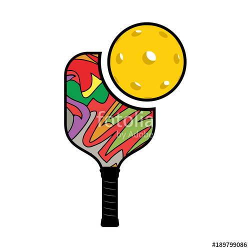 500x500 Pickleball Racket Illustration Stock Image And Royalty Free