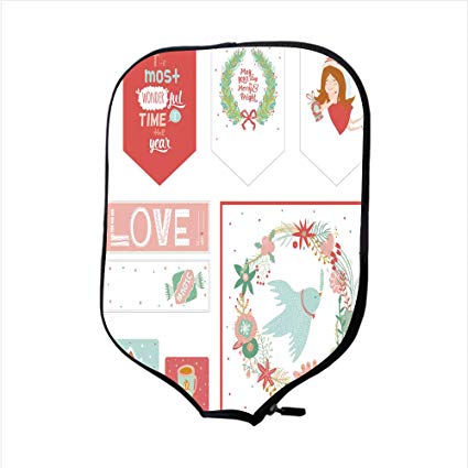 425x425 Neoprene Pickleball Paddle Racket Cover Casecute