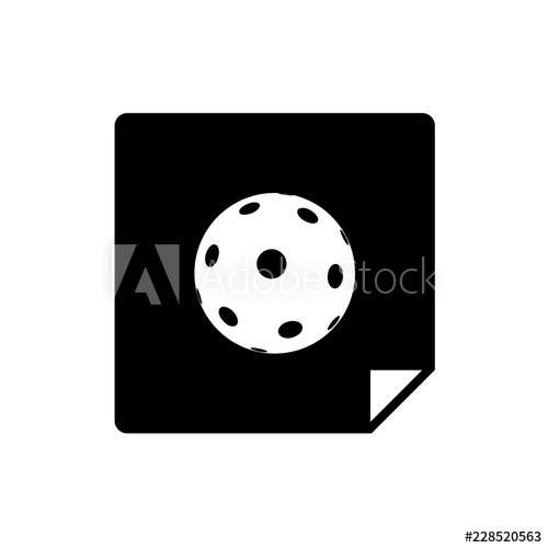 500x500 Pickleball Or Floorball Ball Icon