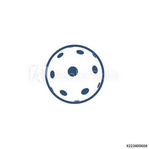 500x500 Pickleball Or Floorball Symbol Design
