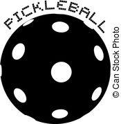 175x179 Creative Design Of Rackets And Ball Of Pickleball Vector