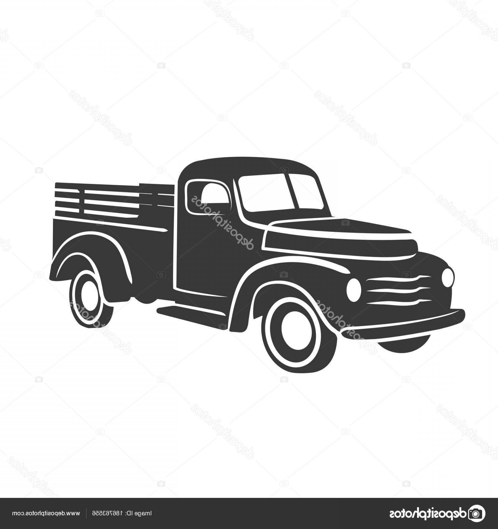 1920x2040 Stock Illustration Old Retro Pickup Truck Vector Soidergi
