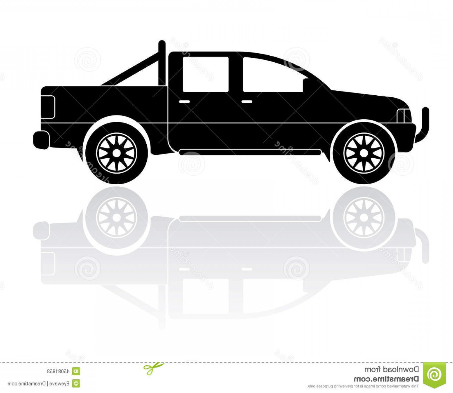 1560x1356 Stock Illustration Pickup Truck Silhouette Vector Icon