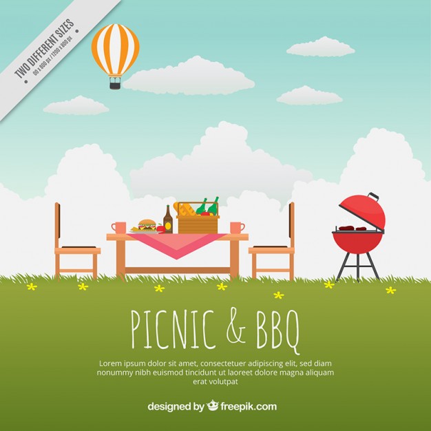 Picnic Background Vector