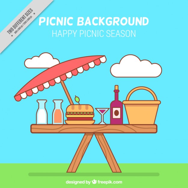 626x626 Linear Picnic Background Vector Free Download