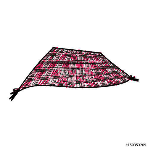 500x500 Picnic Blanket Isolated Icon Vector Illustration Graphic Design