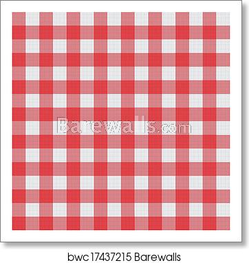 Vector Picnic Tablecloth Pattern, Art Print Barewalls Posters 362x382 Vector Picnic Tablecloth Pattern, Art Print Barewalls Posters