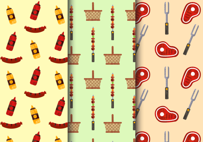 Free Seamless Picnic Food Patterns 700x490 Free Seamless Picnic Food Patterns