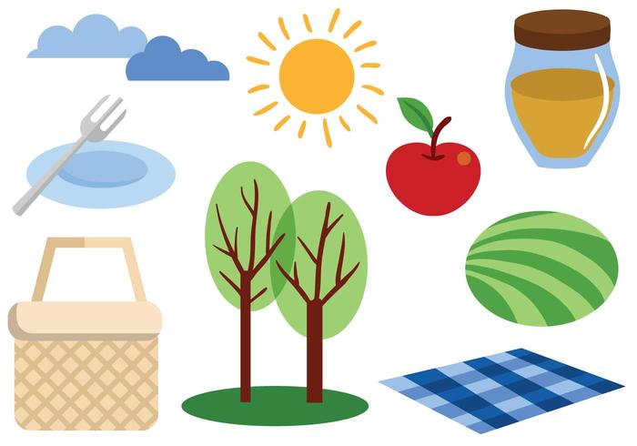 700x490 Free Picnic Vectors